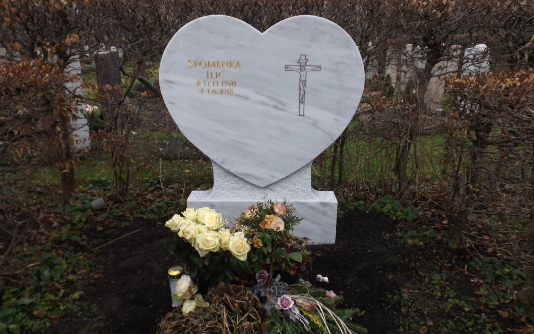 Ein Herz auf dem Grab